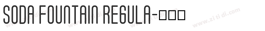 Soda Fountain Regula字体转换